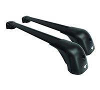 Farad Barre portatutto compatte nere in alluminio super silenziose compatibili con Alfa Stelvio 2017+ con barre longitudinali basse