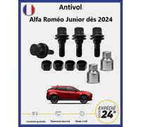 FARAD Ecrou Antivol Ruote Noir 4 Pezzi 2 Chiavi DB10 10.9 12 mm x 1,25