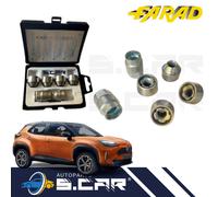FARAD kit 4 Dadi Antifurto Per Toyota Yaris CrossCon Cerchi In Lega Flowerlock