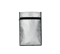 Faraday - Borsa impermeabile ignifuga, anti-hacking, blocco del segnale, per notebook, computer, telefoni e portachiavi, 39 x 26 cm, colore: grigio