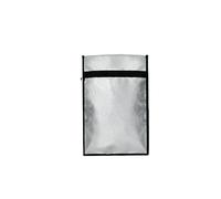 Faraday - Borsa impermeabile ignifuga, anti-hacking, blocco del segnale, per notebook, computer, telefoni e portachiavi, 12 x 24 cm, colore: grigio