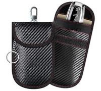 Faraday - Custodia per chiavi dell'auto, ONEVER Faraday, confezione da 2, con blocco del segnale RFID, per la sicurezza dell'auto, scatola Faraday antifurto per chiavi dell'auto