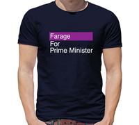 Farage Per Primo Ministro - Maglietta Da Uomo - Riforma Elettorale Nigel Vota PM