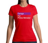 Farage Per Primo Ministro - Maglietta Donna - Riforma Elettorale Nigel Vota PM