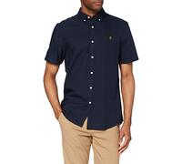 Farah Brewer Camicia Oxford in Cotone Slim Fit, Marina Militare, L Uomo