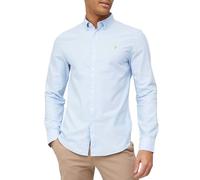 Farah Camicia da Uomo a Quadri, Blu Cielo, XXL