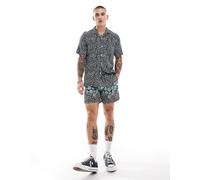 Farah - Colbert - Pantaloncini da bagno blu navy con stampa a fiori in coordinato L