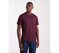 Farah - Danny - Maglietta bordeaux a maniche corte vestibilità classica-Rosso S
