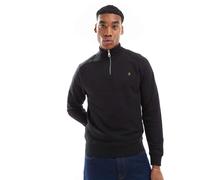 Farah - Jim - Felpa nera con zip corta-Nero XS