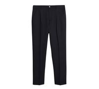 Farah Pantaloni Roachman Fit da Uomo, Parte Frontale Piatta, Taglia 32, Colore Nero