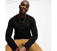 Farah - Tim - Felpa girocollo nera-Nero XXL