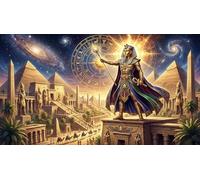 Faraone Astrologo Puzzle 1000 Pezzi,Idea Regalo,Antistress,Adulti E Ragazzi Egitto,Sfida Impossibile,Cartone Di Qualità,dai 14 Anni,Decorazione Casa,Gioco Educativo 70x50cm