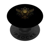 Faraone Ba Uccello Piramide Ankh Geometria Sacra Egitto PopSockets PopGrip Adesivo