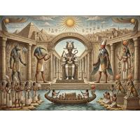 Faraone dell'Antico Egitto Puzzle 1000 Pezzi,Gioco Educativo,Idea Regalo,Cartone Di Qualità,Adulti E Ragazzi,Sfida Impossibile,Decorazione Casa,dai 14 Anni,Antistress 70x50cm