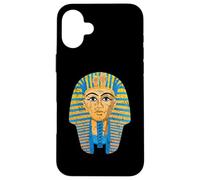 Faraone egiziano King Tut Tutankhamen Design Distressed Custodia per iPhone 16 Plus