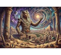 Faraone egizio Tutankhamon Puzzle 1000 Pezzi,Decorazione Casa,Idea Regalo,dai 14 Anni,Adulti E Ragazzi,Cartone Di Qualità,Sfida Impossibile,Gioco Educativo,Antistress 70x50cm