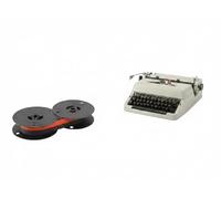 Farbbandfabrik - Nastro di colore nero/rosso, compatibile con Olympia Splendid 33, misura 1