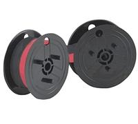 Farbbandfabrik - Nastro di inchiostro compatibile con Casio FR 620 TEC come doppia bobina, colore: nero/rosso