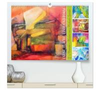 Farbe, Fläche, Linie und Form - Abstrakte Malerei von Michaela Spreider (hochwertiger Premium Wandkalender 2026 DIN A2 quer), Kunstdruck in Hochglanz: Abstrakte Kunst in leuchtenden Farben