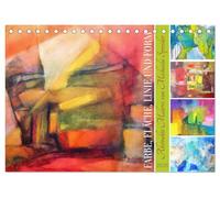 Farbe, Fläche, Linie und Form - Abstrakte Malerei von Michaela Spreider (Tischkalender 2026 DIN A5 quer), CALVENDO Monatskalender: Abstrakte Kunst in leuchtenden Farben