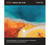 Farben der Erde - KUNTH Postkartenkalender 2026: Hochwertiger Tischkalender mit 53 traumhaften Postkarten (auch zum Aufhängen)