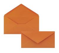 FarbenFroh by Gustav Neuser - 50 buste per lettere, formato DIN lungo, 110 x 220 mm (11 x 22 cm), incollaggio a umido, senza finestra, ideali per biglietti di invito, colore: Terracotta