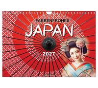 Farbenfrohes Japan (Wandkalender 2027 DIN A4 quer), CALVENDO Monatskalender