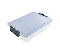 Farberware Build-a-Board Snacklebox con coperchio in plastica bloccabile per taglieri, contenitore portatile per salumi con 7 scomparti, 32 cm