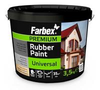 FARBEX Gomma Liquida Guaina Liquida Interni Esterni - 3,5 kg - Marrone | Gomma liquida impermeabilizzante per tetti, balconi, zoccolatura, cemento, legno, metallo, plastica - elastica, anti UV
