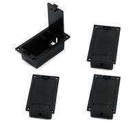 FarBoat 4Pcs 9V batteria scatola supporto per chitarra basso pick-up (nero)