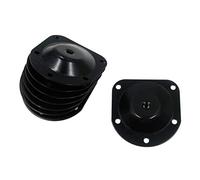 FarBoat 8 piastre di montaggio per gambe M6 con piastra a T, gambe per divani e divani in metallo, attacco in ferro con viti per mobili, divano, riparazione di sedili (nero)