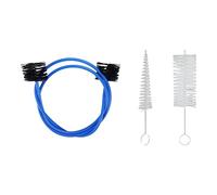 FarBoat Set di 3 pezzi per tromba spazzolata flessibile a doppia testa in nylon per bocchino di strumento a fiato (blu)