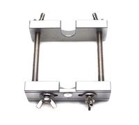 FarBoat Supporto per rimozione bocchino regolabile per strumenti a fiato in ottone e tromba trombone (argento, 10,9 x 9,9 cm)