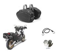farbrothersonline COMPATIBILE CON BENELLI TRK 702 X COPPIA DI BORSE LATERALI GIVI EA101C 30LT IMPERMEABILE LINEA EASY-T PER MOTO-SCOOTER UNIVERSALI MONTAGGIO A BISACCIA CON CINGHIE A STRAPPO