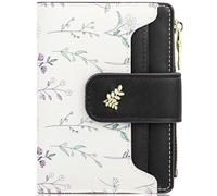 Farcauo Portafoglio Donna Stampa Fiore Nero Stampa Fiori Borsetta Piccola Portafogli Donna Borsetta Piccola In Pelle Mobile
