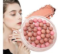 Fard In Polvere,Perle Di Bellezza Con Polvere | Alta Pigmentazione Effetto Modulabile Prodotti Beauty Per Donne Ragazze Adulti