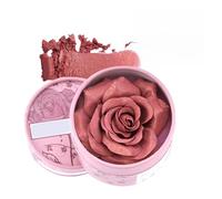 Fard Per Guance, Effetto 3D Petali Di Rosa Sfumato, 3.5g Correzione Ottica Strumento Vellutato Ad Alta Pigmentazione Trucco Nudo Viso Giorno Sera