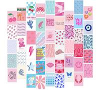 Fardes Kit di collage estetici da parete, decorazione da parete, decorazione da parete per camera da letto, poster carini ed estetici, cose preppy per ragazze adolescenti (Preppy, 50 pezzi da 10,2 x