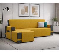 Farè - Copridivano con Penisola Impermeabile - Personalizzato su Misura per il tuo divano - Salvadivano COVER con chaise longue - Made in Italy - ARMOR oro