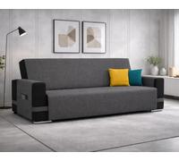 Farè - Copridivano Personalizzato su Misura del divano - Salvadivano Impermeabile ed Antimacchia - Made in Italy - COVER ARMOR antracite - 4 posti