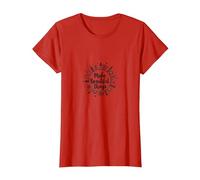 Fare Cose Belle: Ispirazione Artistica Maglietta, Donna, Rosso, 3XL