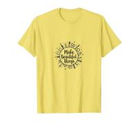 Fare Cose Belle: Ispirazione Artistica Maglietta, Uomo, Limone, 3XL