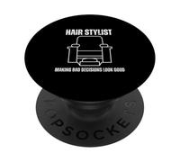Fare decisioni sbagliate sembrano buoni capelli artista umorismo PopSockets PopGrip Adesivo