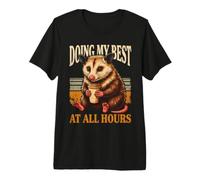 Fare del Mio Meglio a Tutte Le Ore Sleepy Opossum Maglietta Premium
