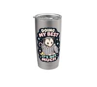 Fare del mio meglio non è molto umorismo opossum Bicchiere termico in acciaio inox doppia parete