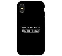 Fare di più con il meno per i dipendenti pubblici più lunghi Custodia per iPhone X/XS