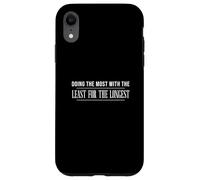 Fare di più con il meno per i dipendenti pubblici più lunghi Custodia per iPhone XR