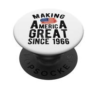 Fare l"America grande dal 1966 60 Anni Uomini Donne PopSockets PopGrip Adesivo