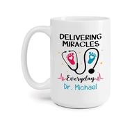 Fare Miracoli Ogni Giorno Tazze Da Tè Ceramica Tazza Mug Divertenti Tazza Colazione Regalo Carino Per Ufficio Ragazze Festa Della Mamma 330Ml