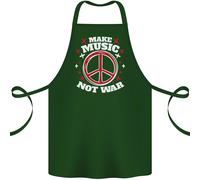 Fare Musica Non Guerra Pace Hippy Rock contro la Cotone Grembiule 100% Biologico